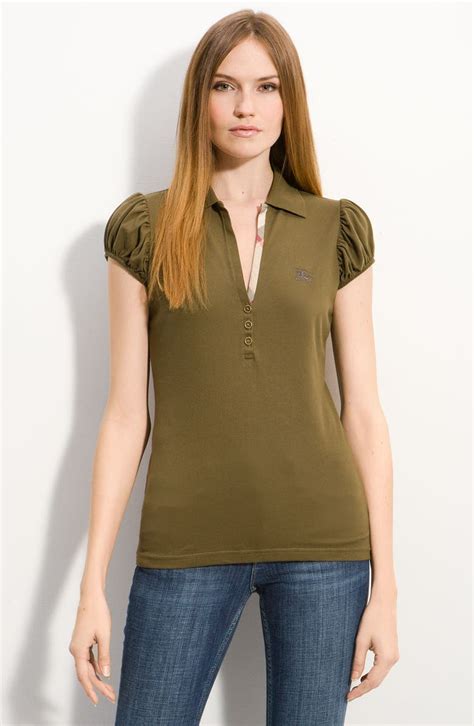 polo burberry brit femme|burberry long sleeve polo shirts.